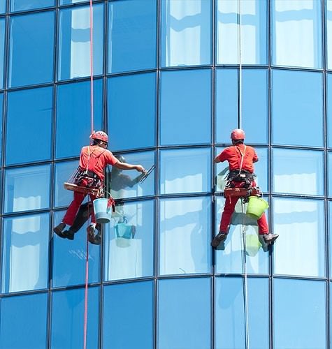 Мытье фасадов промальпинистами в Ковылкино